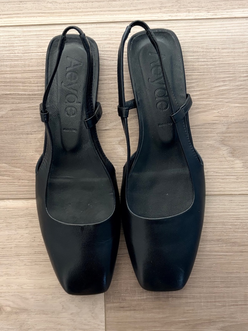 Aeyde | Black Slingback flat | Size 38 (8)